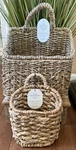 New Set Of 2 Target Threshold Hanging Farmhouse Woven Wicker Baskets Spring. Fixed Price $89.90.