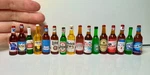 Dollhouse Miniature Beer Bottles Wine Cocktail Coors Whisky Tecate Bud Light. Fixed Price $19.99.