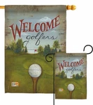 Welcome Golfers Garden Flag Sports Decorative Small Gift Yard House Banner. Fixed Price $63.95.