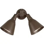 Progress 2-LIGHT Adjustable Antique Bronze Outdoor Flood Wall Lamp W/cover. Fixed Price $18.99.