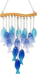 Wind Chimes Blue Glass Sea, Garden For Home, Beach Party, Festival. Fixed Price $29.58.