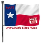 Jayus Double Sided Texas State Tx Flags 3X5 Ft Outdoor- 320D Heavy Duty Nylon.... Fixed Price $39.48.