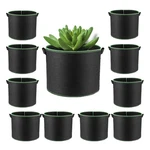 Hongville 20-PACK Black Grow Bags Aeration Fabric Pots W/handles Root Container. Fixed Price $26.95.