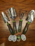 Ames Gel Grip Hand Tool Set With Soil Scoop, Transplanter, Trowel Cultivator. Fixed Price $41.95.