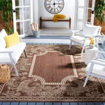 Safavieh Outdoor CY3305-3409 Courtyard Chocolate / Natural Rug. Fixed Price $103.69.
