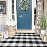 Kimode Buffalo Plaid Outdoor Rug 3X5, Farmhouse Cotton Front Mat, Washab.... Fixed Price $41.17.