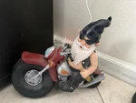 Design Toscano Axle Grease The Biker Garden Gnome Motorcycle Statue, 13 Inch,. Fixed Price $26.25.