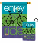 Bike Ride Garden Flag Cycling Sports Decorative Small Gift Yard House Banner. Fixed Price $46.95.