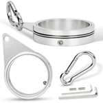 Bonwin 2" Large Flag Pole Rings, Pcs Aluminum Alloy 360 Rotating Swivels. Fixed Price $30.49.