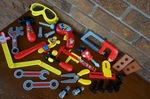 Play Mickey Mouse Tools Club House Toodles Bench Shape Screws Toy Fun. Fixed Price $9.88.