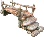 Fairy Garden Bridge, Acrylic, Stone And Log Design, 7.5" Wide. Fixed Price $40.61.