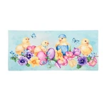 "happy Easter" Spring Has Hatched Evergreen Sassafras Switch Mat New For 2026. Fixed Price $22.00.