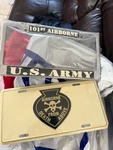 101ST Airborne Division License Plate Holder Plus. Fixed Price $20.00.