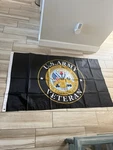 Usa Veteran Flag 3X5 Outdoor Rated Double Sided Military Armyseal New. Fixed Price $19.99.