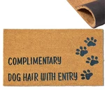 Assaoy Complimentary Dog Hair With Entry Funny Door 30*18 In,. Fixed Price $35.99.
