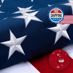 Deluxe Cotton American 4X6 Ft For Outside, Tear Resistant Us Flags High Win. Fixed Price $56.29.