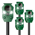 4 Pack Solar Motion Sensor Ultrasonic Animal Repeller For Garden Yard Lawn. Fixed Price $160.99.