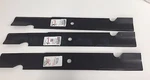 QTY/3 21" Rotary 3434 Notched Air-lift Blades 61" Cut Scag 481708. Fixed Price $35.95.