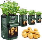 Potato Grow Bags, 4 Pack 10 Gallon With Flap Handles Green,. Fixed Price $23.76.