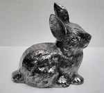 Big Size Rabbit Metal Easter Bunnies Figurine Statue Us. Fixed Price $49.00.