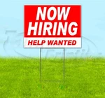 Now Hiring Help Wanted 18X24 Yard Sign With Stake Corrugated Bandit Usa Business. Fixed Price $26.59.