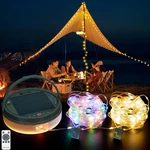 Solar Camping String Lights 130LEDS,33 Ft Fairy With Lighting,portable. Fixed Price $34.67.