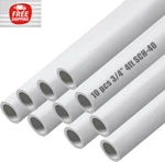 Sasylvia 10 Pcs Length Pvc Pipe White Diy Projects SCH40 Furniture Grade. Fixed Price $78.89.