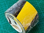New Panduit 3" X 50' Roll Of Black/yellow Floor Marking Caution Tape, 50FT. Fixed Price $16.99.