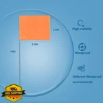 Xijixi 50PK Orange Marker Flags 15" Yard Landscape Survey Sprinkler. Fixed Price $20.00.
