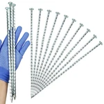 Eisensp Extralong 14 Inch Spiral Landscape Stakes Heavy Duty Solid Metal Spi.... Fixed Price $29.47.