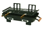 New Marsh Allen 18"X10" Cast Iron Hibachi Charcoal Grill - Black 30052. Fixed Price $99.99.