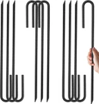 Kingsyard 10 Pack Garden Stakes, 12 Inch 1/4 Diameter Galvanized Steel J Sh. Fixed Price $23.99.