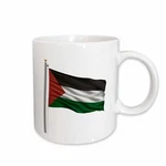 3DROSE Flag Of Palestine On Pole Over White Palestinian Mug. Fixed Price $11.99.