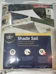 Coolaroo Tan Ready To Hang Triangle Shade Sail, X 13', With Ropes. Fixed Price $29.99.