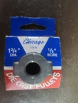 Chicago Die Casting Single Grooved 1.75" Diameter Pulleys New. Fixed Price $6.59.