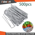 Labwork 500PCS Garden Stakes 6" Landscape Staples Galvanized Sod 11GAUGE. Fixed Price $34.81.
