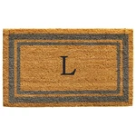 Calloway Mills 153022436L Periwinkle Border X Monogram Doormat Letter. Fixed Price $62.57.