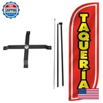 Lookourway Feather Flag Set - 5FT Tall Advertising Banner Pole Kit And. Fixed Price $33.50.