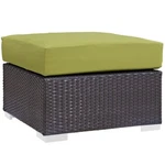 Modway Convene Outdoor Square Ottoman, Espresso Peridot EEI-1911-EXP-PER. Fixed Price $244.99.