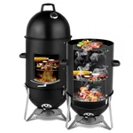 Vertical Steel Charcoal Smoker, Heavy Duty Three Layer Round Bbq Grill Smokey Us. Fixed Price $381.81.