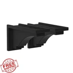Mayne Fairfield Brackets 2PK Black Plastic Decorative Standard 5856-B. Fixed Price $78.29.