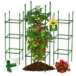 3 Pack Tomato Cages For Garden, 55INCH Square Plant Cage, Upgrad.... Fixed Price $26.24.