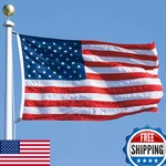 American Flag 8X12 Ft Embroidered Stars, Sewn Stripes, Brass Grommets Usa. Fixed Price $105.78.
