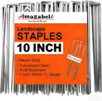 Amagabeli 10 Inch 200 Pack Galvanized Landscape Staples 11 Gauge Anti-rust Heavy. Fixed Price $41.02.