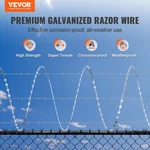 98 Ft Razor Barbed Wire Fence, Ribbon Fencing. Fixed Price $57.99.
