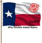 Keyca Texas State Flags 3X5 Outdoor Heavy Duty Double Sided Nylon Vivid Color An. Fixed Price $78.14.
