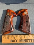 Smith & Wesson J Frame Square Butt Wood Grips Ltbrown Vintage Euc. Fixed Price $59.00.