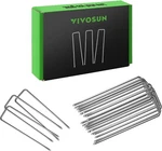 Vivosun 6 Inch 50-PACK Garden Stakes, Galvanized Steel Landscape Stapes 11 Gauge. Fixed Price $13.49.