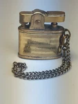 Vintage Smc. Brass Miniature Lighter Wick Type Japan Engraved W/ Chain Clean. Fixed Price $9.99.