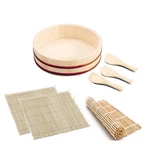 Japanbargain, Sushi Making Kit With Wooden Hangiri 10.5 Inch, Multicolor. Fixed Price $44.99.